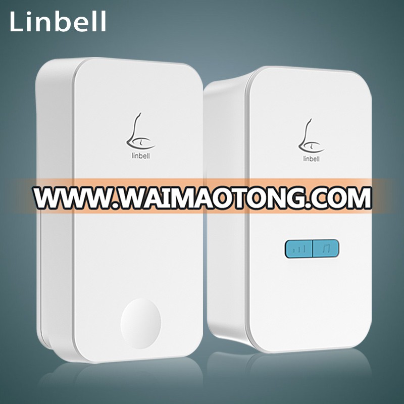 Linbell G4 smart wireless doorbell EU/US/UK plug no battery needed waterproof door bell 1 button 1 Receiver